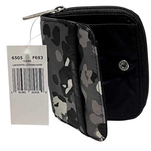 LE SPORTSAC Leopard Noir Bi-Fold Wallet NWT - Picture 11 of 15